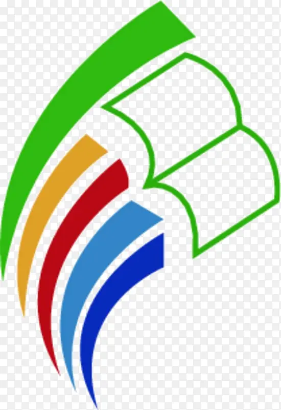 免抠彩色书籍logo