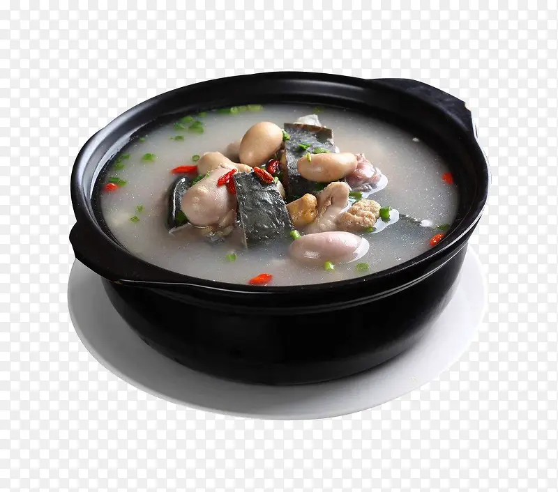 鸡腰甲鱼汤食物图片