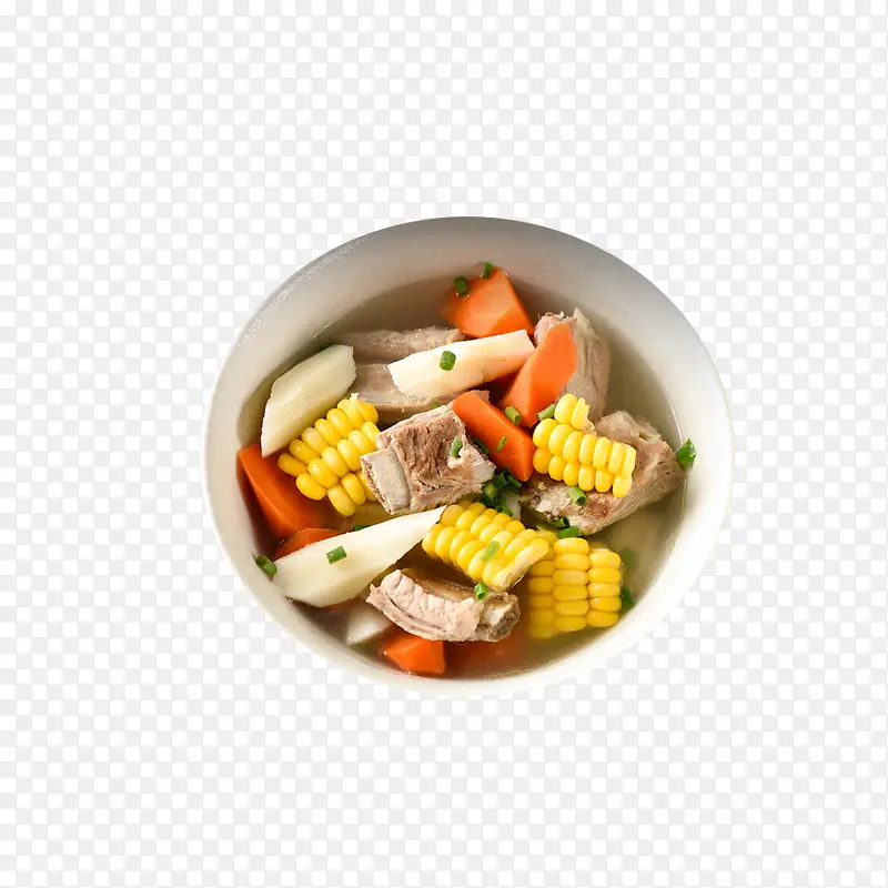 产品实物清炖玉米山药猪肋排