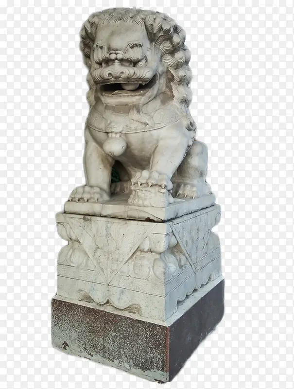古代中国风石狮子墩PNG图片素材下载_图片编号qwnpewly-免抠素材网