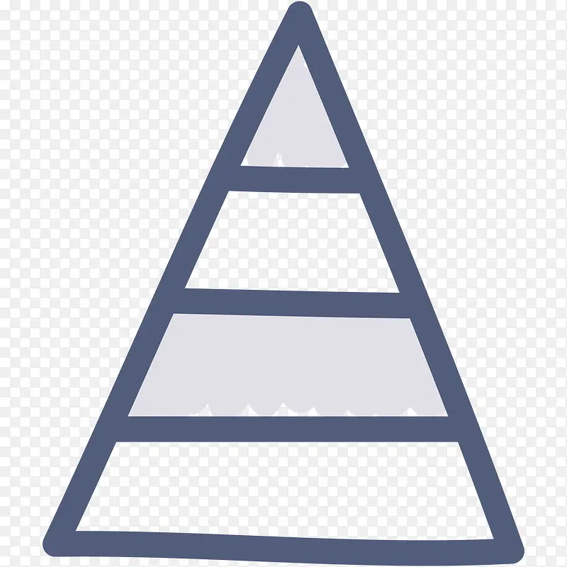 多层三角形矢量插画