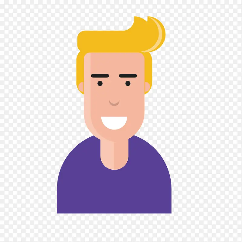 紫色黄头发男生