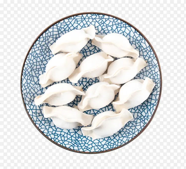 一盘饺子食物摄影图
