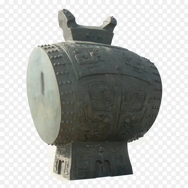 清朝复古铜鼓装饰