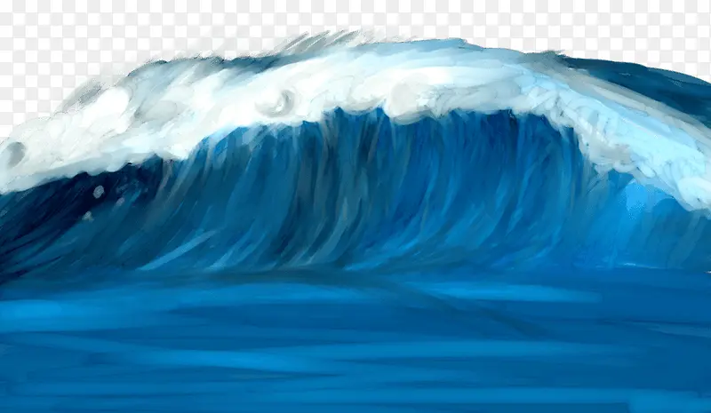 蓝色的海浪
