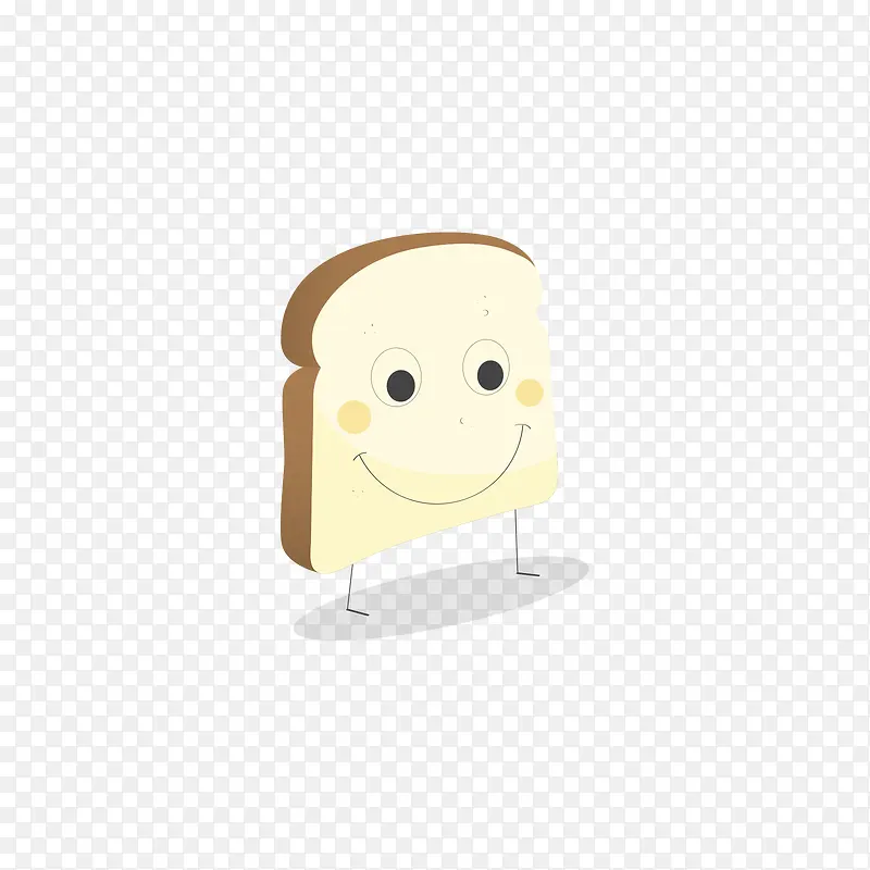 黄色的卡通面包