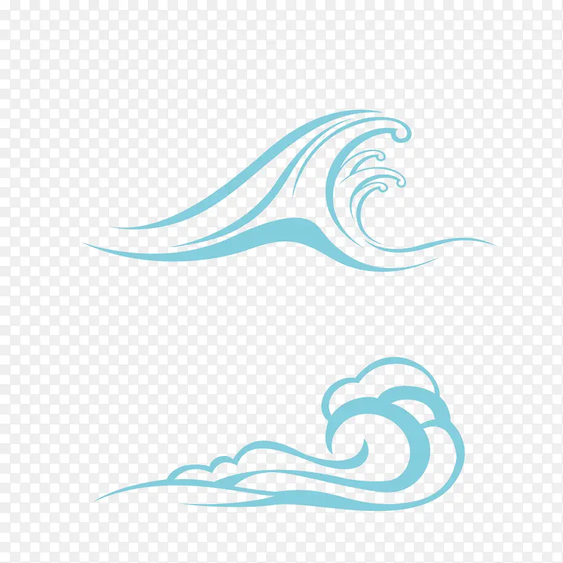浅绿色波浪