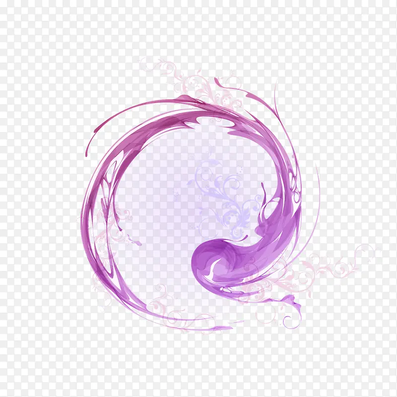 紫色水花波纹