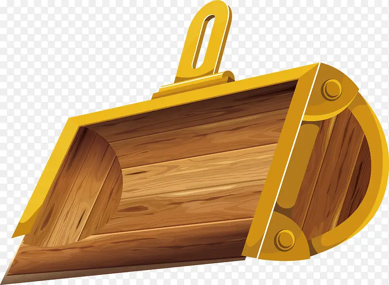 带锁的木箱盖工艺元素