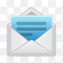 电子邮件打开邮件消息信信封普里