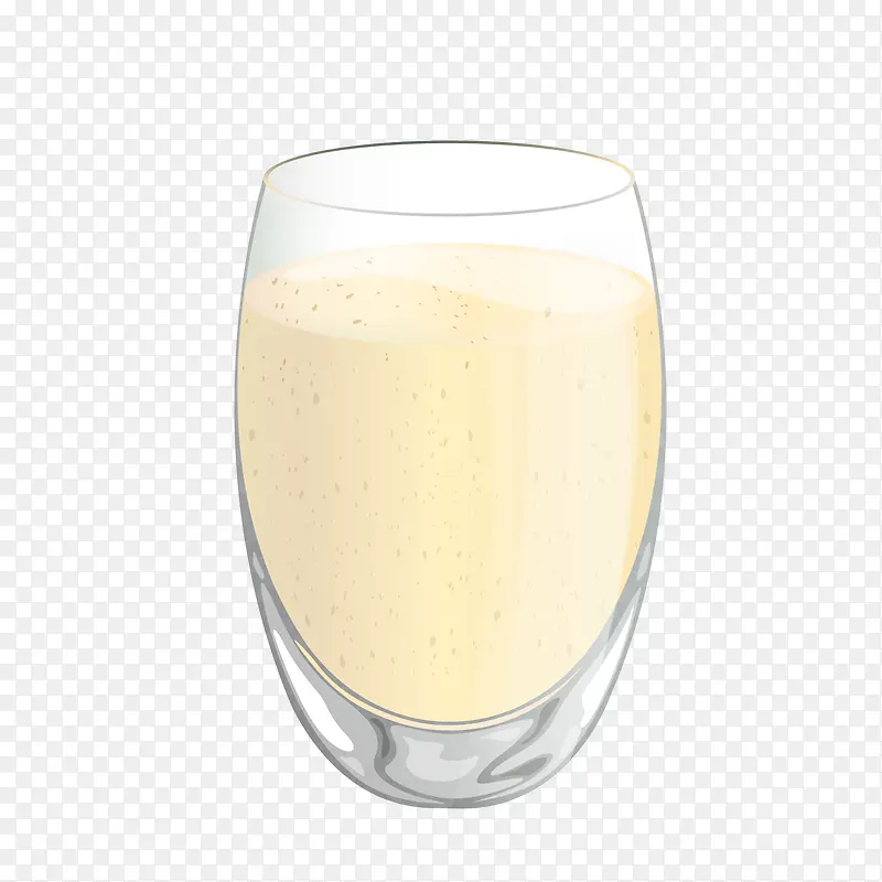 玻璃杯中的香蕉汁