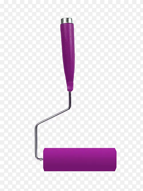紫色的油漆滚筒刷