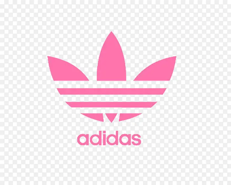 粉红色阿迪达斯logo