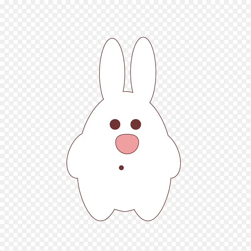 白色小兔子的可爱图标