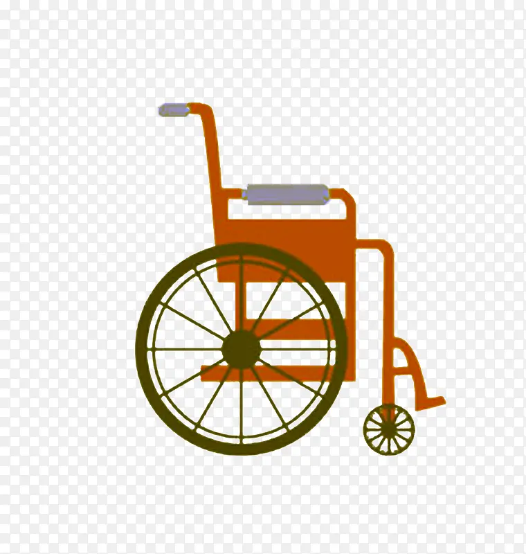 复古风格轮椅