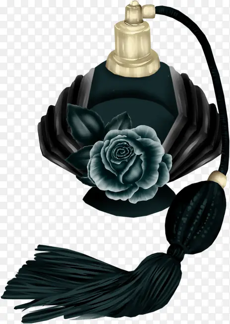 2017黑色玫瑰香水瓶