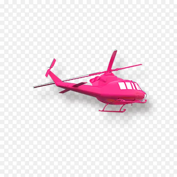 粉色直升飞机