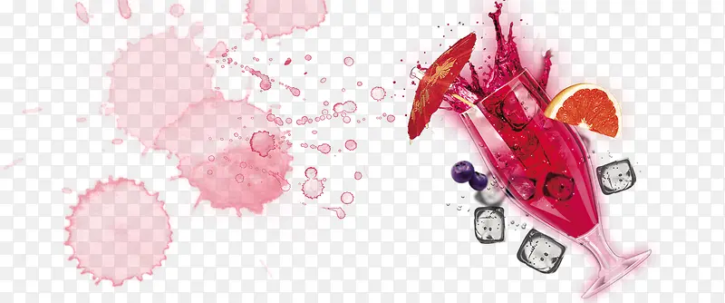 饮品手绘灰色海报