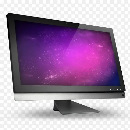 01计算机紫色空间图标