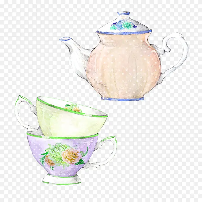 水壶茶杯