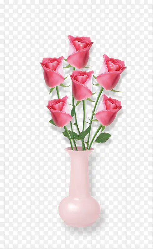 花瓶中的玫瑰