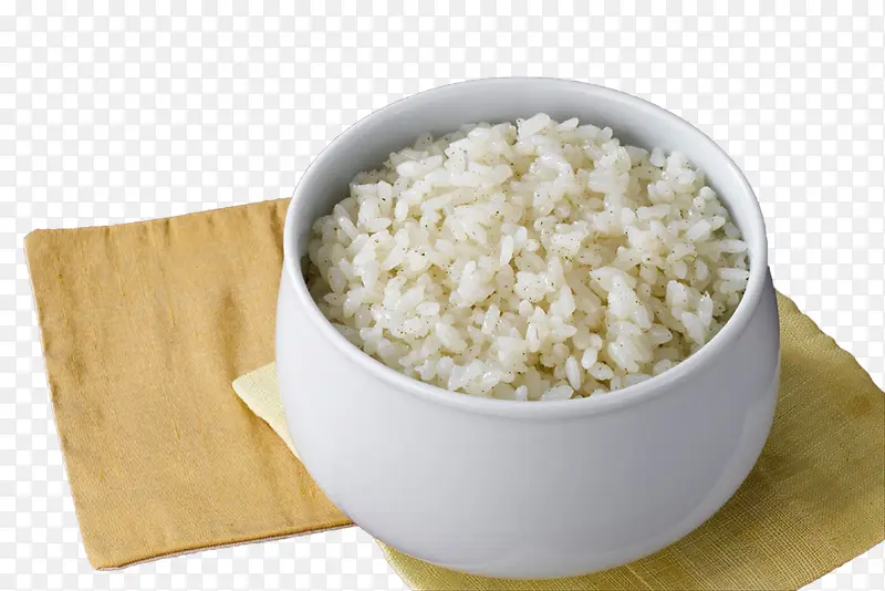 一碗白色蒸大米饭