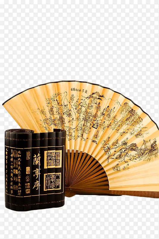 竹简折扇PNG图片素材下载_图片编号yplxeppy-免抠素材网