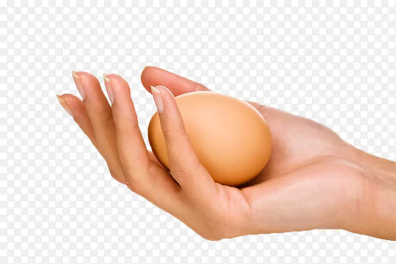 手拿鸡蛋