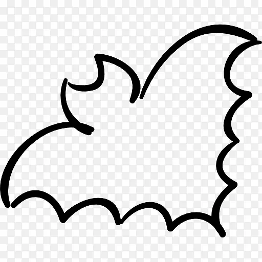 蝙蝠的轮廓图标
