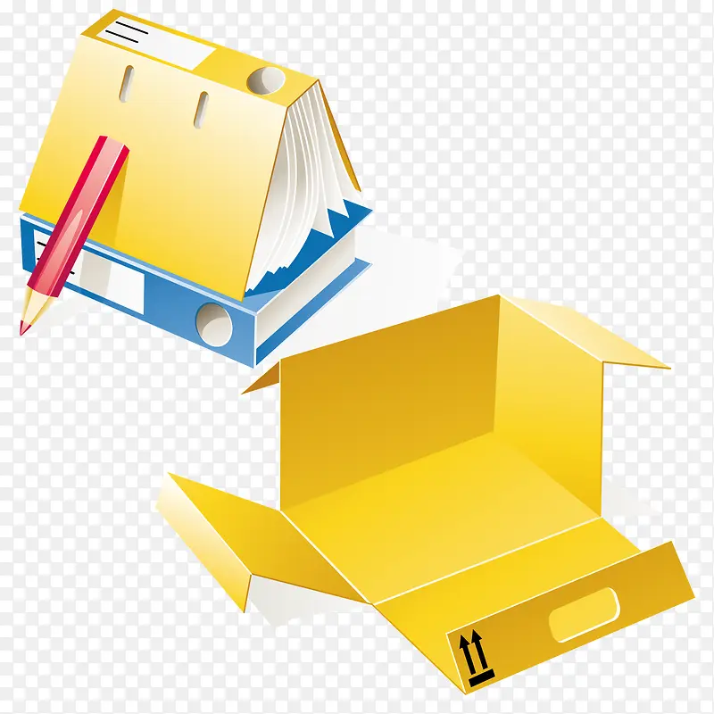 包装盒子和日历文件夹