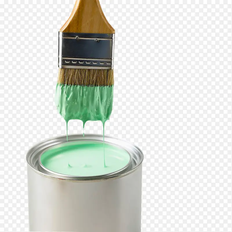绿色油漆油漆桶