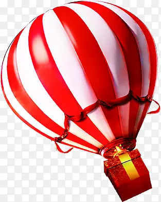 红色喜庆节日热气球