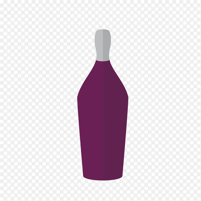 矢量紫葡萄酒