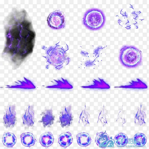 紫色火焰圆环图片