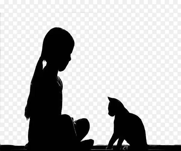 猫咪和小女孩