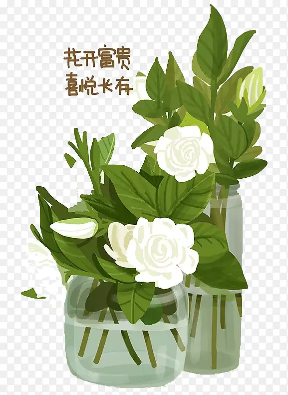 栀子花插画