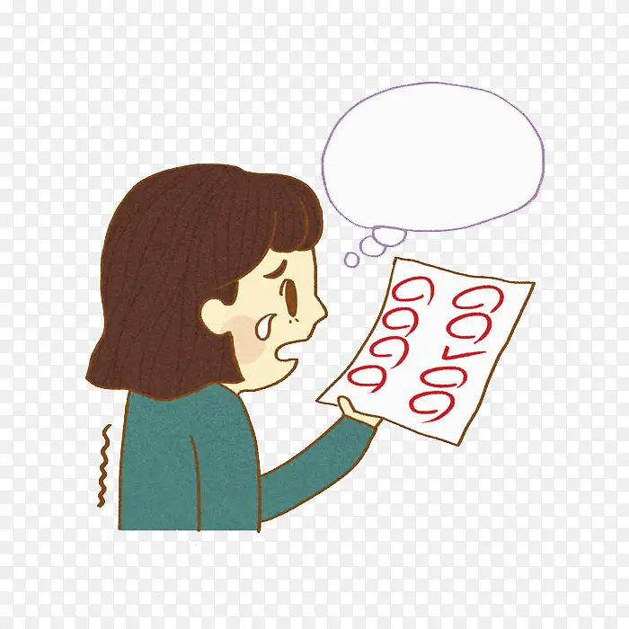 考零分的女孩PNG图片素材下载_图片编号ynrmrdwy-免抠素材网