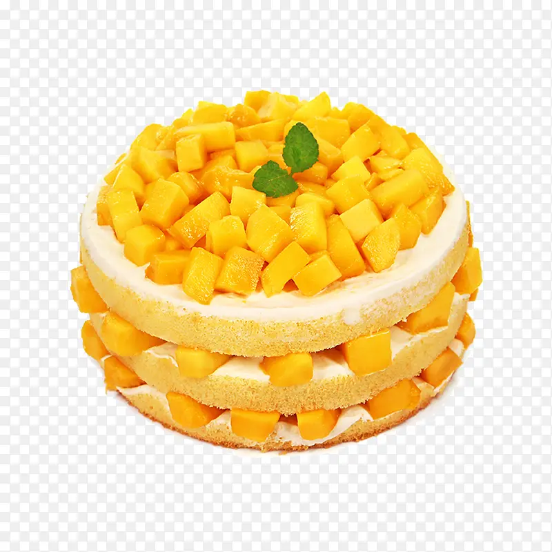 芒果千层蛋糕设计素材