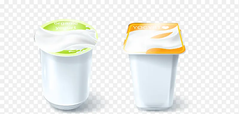 矢量手绘酸奶包装