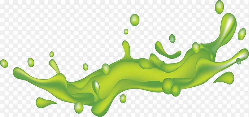 绿色夏天果汁液体