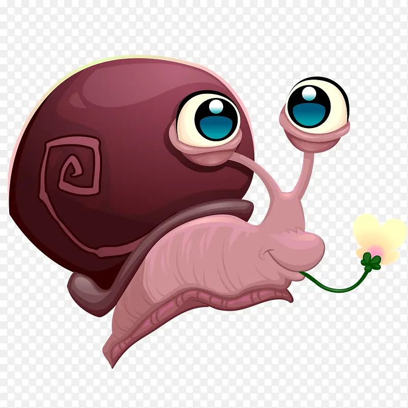 卡通可爱的蜗牛设计