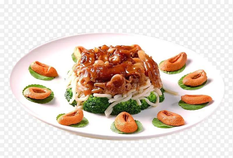 小鲍鱼装饰加意面免扣素材