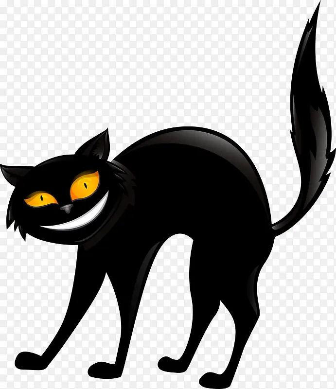 黑色恐怖猫咪