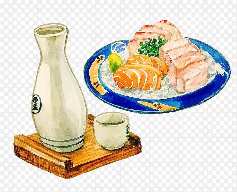 手绘日式風料理
