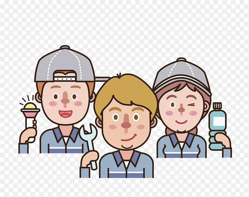 蓝衣工人