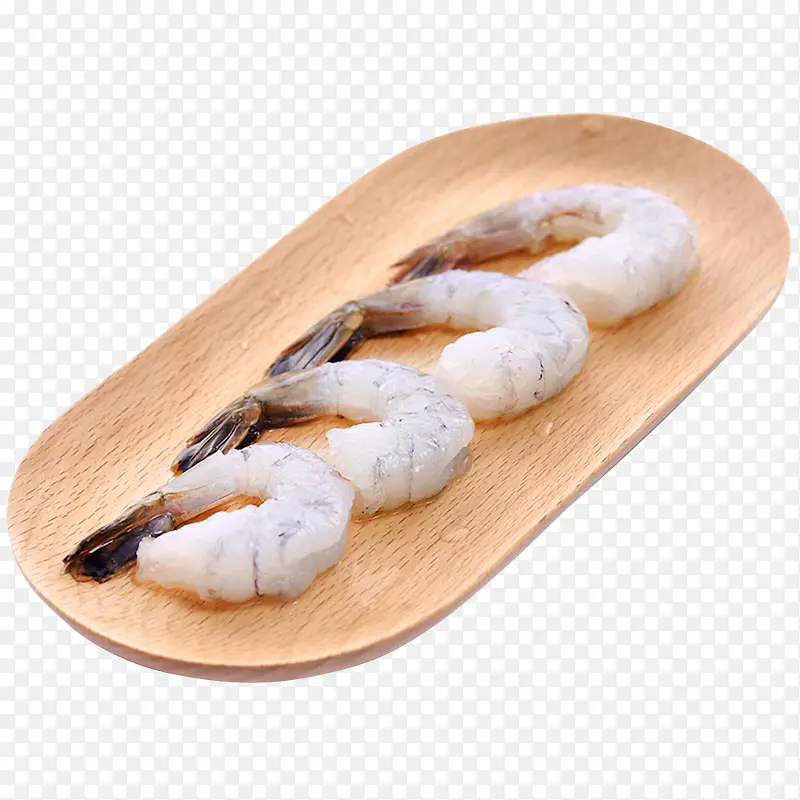 黑虎虾仁装盘免抠素材