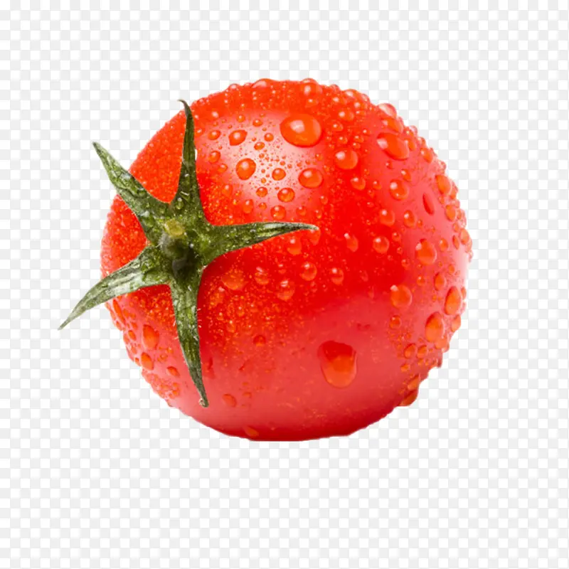 实物新鲜红色代替水珠樱桃番茄