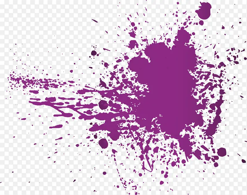 紫色喷墨矢量图
