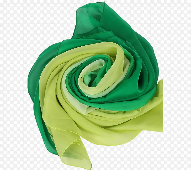 绿色高档真丝蚕丝面料材质围巾