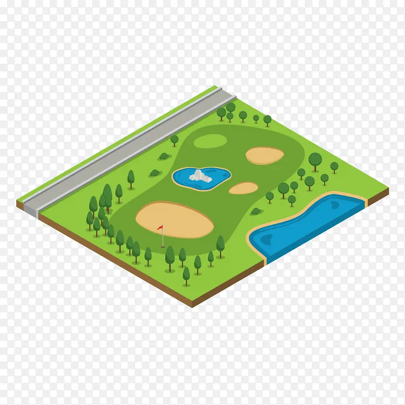 高尔夫球场地设计图
